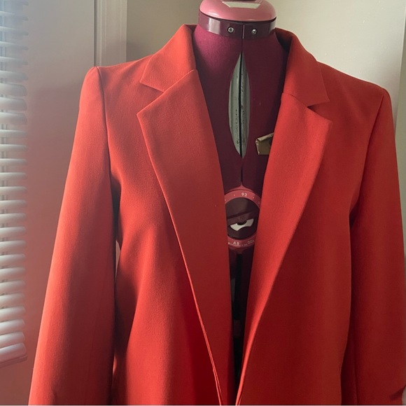 Silence and Noise women rust orange lined long sleeves cardigan. Size M. Used. - Picture 2 of 8